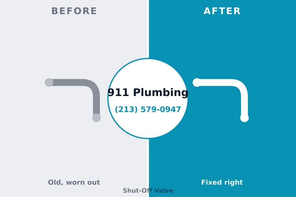 Before and after: plumbing repair Reed Creek, GA